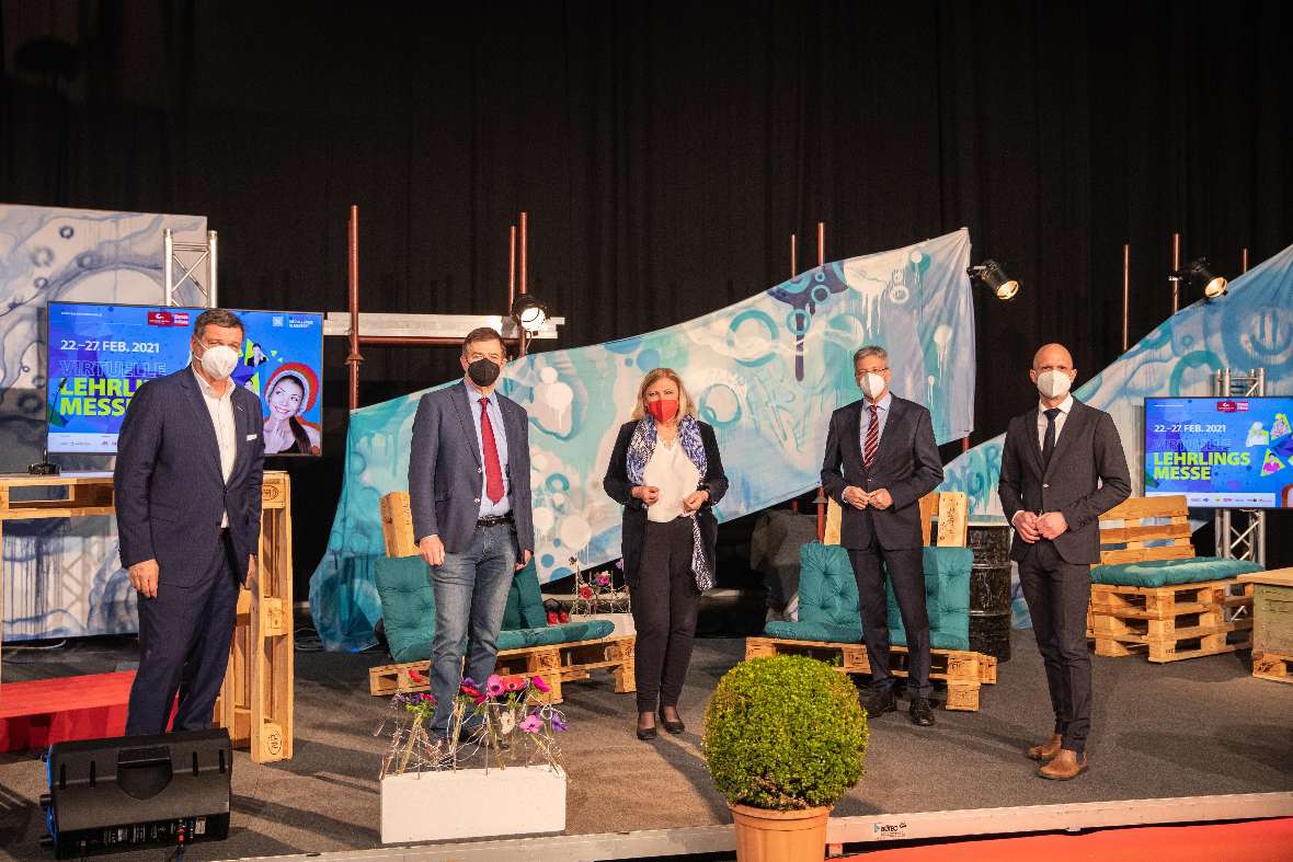 Eröffnung Virtuelle Lehrlingsmesse 2021 in Klagenfurt